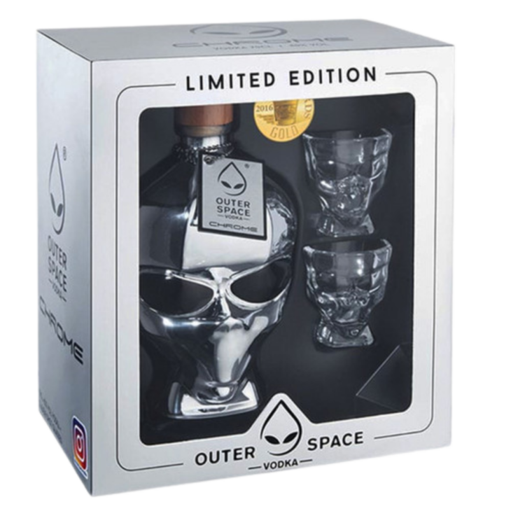 Outer Space Vodka Chrome Set